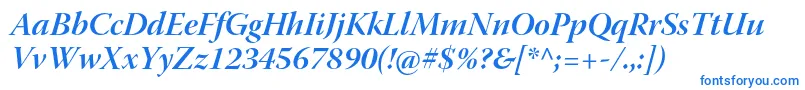 WarnockproBolditdisp Font – Blue Fonts on White Background