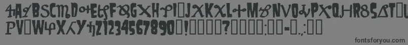 フォントDanzig4p – 黒い文字の灰色の背景