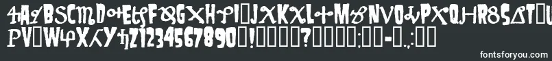 Шрифт Danzig4p – белые шрифты