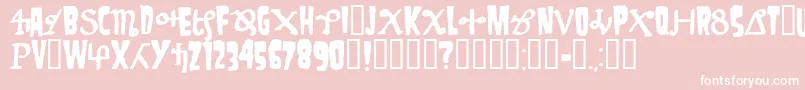 Danzig4p Font – White Fonts on Pink Background