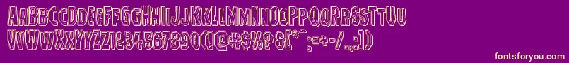 More about Hitchblockengrave Font Hitchblockengrave Font – Yellow Fonts on Purple Background
