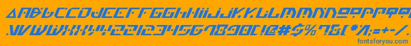fuente Genv2i – Fuentes Azules Sobre Fondo Naranja