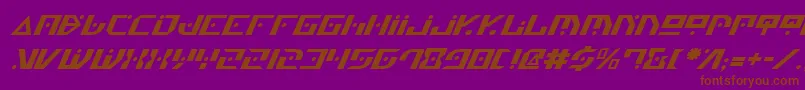Genv2i Font – Brown Fonts on Purple Background