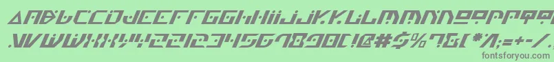 Czcionka Genv2i – szare czcionki na zielonym tle