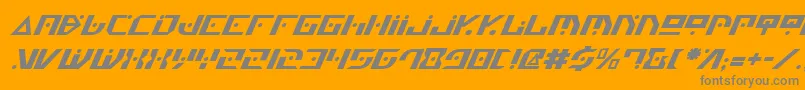 Genv2i Font – Gray Fonts on Orange Background