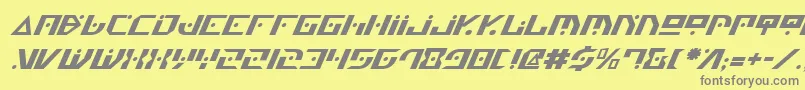 Genv2i Font – Gray Fonts on Yellow Background