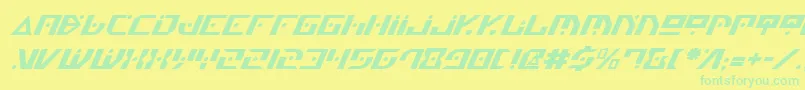 Genv2i Font – Green Fonts on Yellow Background