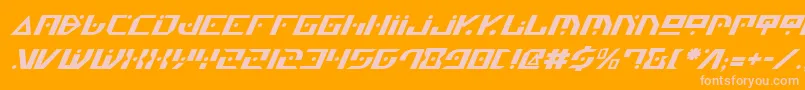 Genv2i Font – Pink Fonts on Orange Background