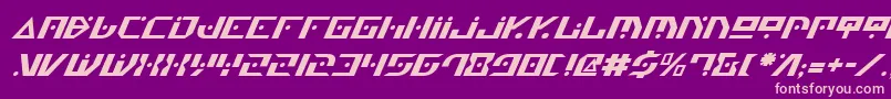 Genv2i Font – Pink Fonts on Purple Background