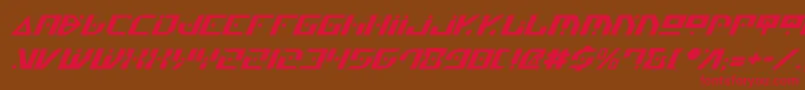 Genv2i Font – Red Fonts on Brown Background