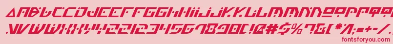 Genv2i Font – Red Fonts on Pink Background