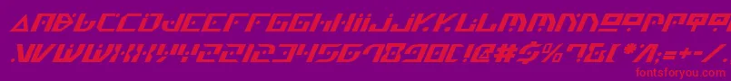 Genv2i Font – Red Fonts on Purple Background