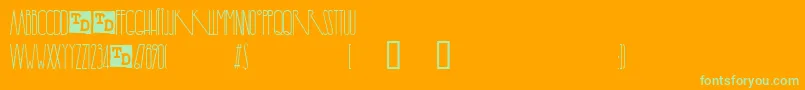 YaroslavTrialVersion Font – Green Fonts on Orange Background