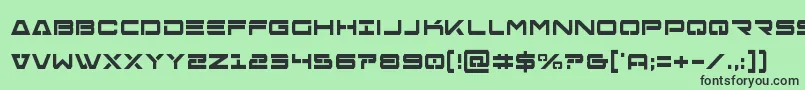 Freeagentboldcond Font – Black Fonts on Green Background