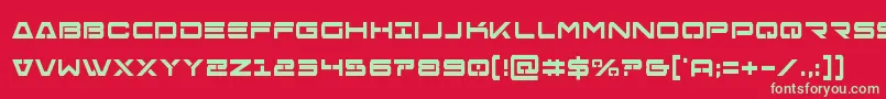 Freeagentboldcond Font – Green Fonts on Red Background
