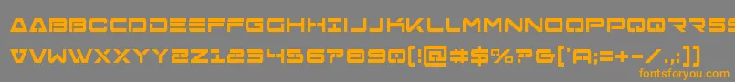 Freeagentboldcond Font – Orange Fonts on Gray Background