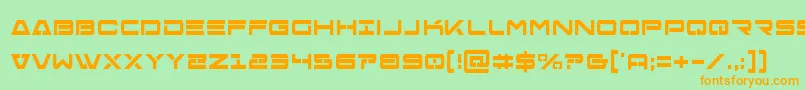 Freeagentboldcond Font – Orange Fonts on Green Background