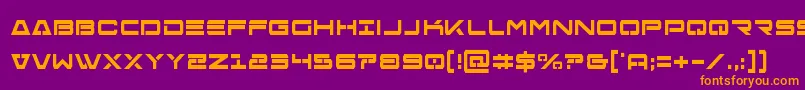Шрифт Freeagentboldcond – оранжевые шрифты на фиолетовом фоне