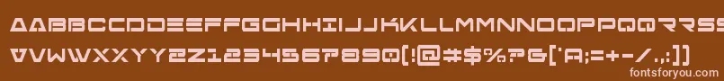 Freeagentboldcond Font – Pink Fonts on Brown Background
