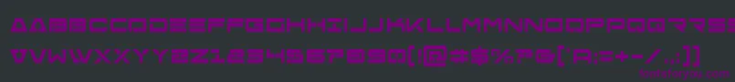 Freeagentboldcond Font – Purple Fonts on Black Background