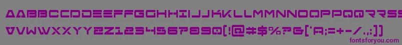 Freeagentboldcond Font – Purple Fonts on Gray Background