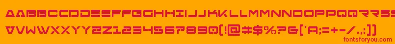 Freeagentboldcond Font – Red Fonts on Orange Background