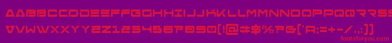 Freeagentboldcond Font – Red Fonts on Purple Background