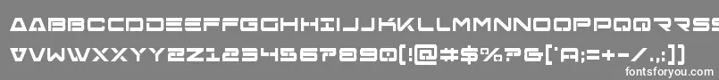 Freeagentboldcond Font – White Fonts on Gray Background