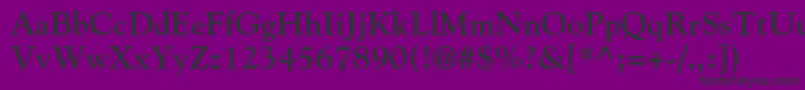 Шрифт GoudystdBold – чёрные шрифты на фиолетовом фоне