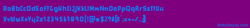 Squanch Font – Blue Fonts on Purple Background