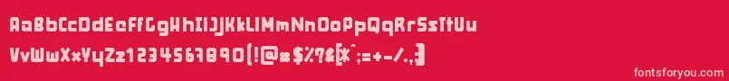 Squanch Font – Pink Fonts on Red Background