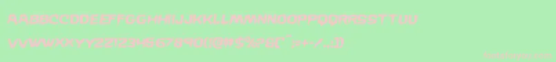 Wickermansemital Font – Pink Fonts on Green Background