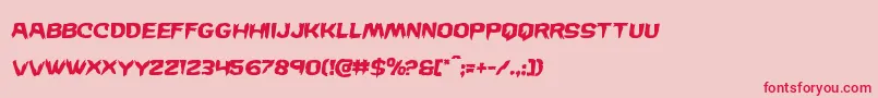 Wickermansemital Font – Red Fonts on Pink Background