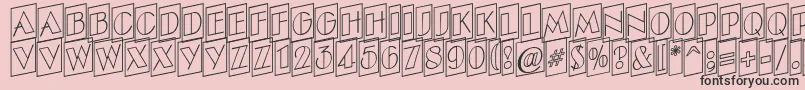 ABenttitulcmupotlnr Font – Black Fonts on Pink Background