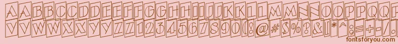 ABenttitulcmupotlnr Font – Brown Fonts on Pink Background