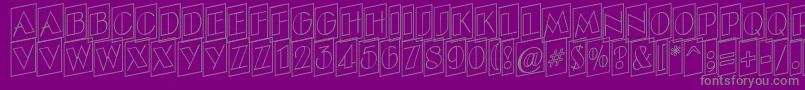 ABenttitulcmupotlnr Font – Gray Fonts on Purple Background