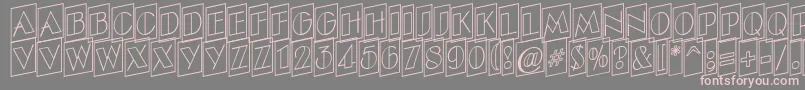 More about ABenttitulcmupotlnr Font ABenttitulcmupotlnr Font – Pink Fonts on Gray Background