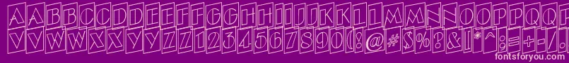 ABenttitulcmupotlnr Font – Pink Fonts on Purple Background