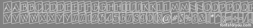 ABenttitulcmupotlnr Font – White Fonts on Gray Background