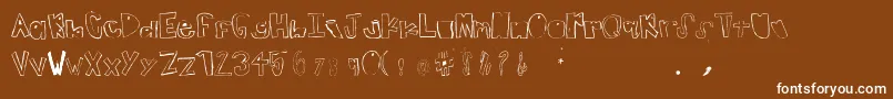 Подробнее о шрифте TeenageDream Шрифт TeenageDream – белые шрифты на коричневом фоне