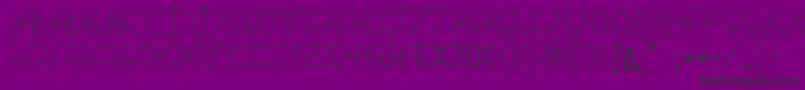 Weitere Informationen zur OneWildLine-Schriftart OneWildLine-Schriftart – Schwarze Schriften auf violettem Hintergrund