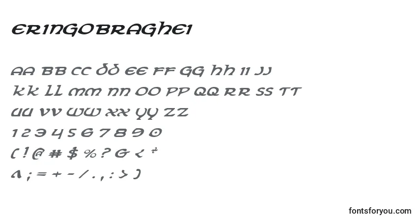 Eringobraghei font – alphabet, numbers, special characters