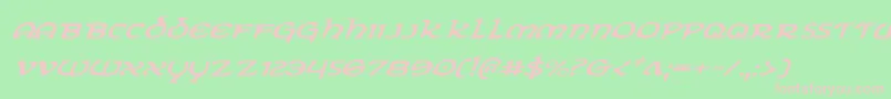 Eringobraghei Font – Pink Fonts on Green Background