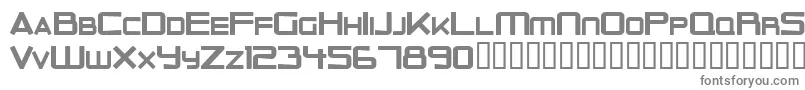 Шрифт OuterLimitsSolid – серые шрифты на белом фоне
