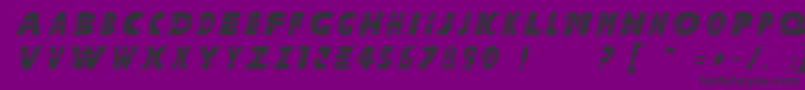 Halcit Font – Black Fonts on Purple Background