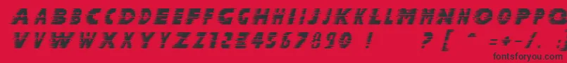 Halcit Font – Black Fonts on Red Background
