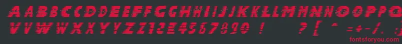 Halcit Font – Red Fonts on Black Background
