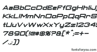  ClassicRobotBoldItalic font