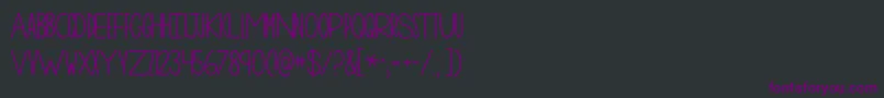 Шрифт Kgonemorenight – фиолетовые шрифты на чёрном фоне