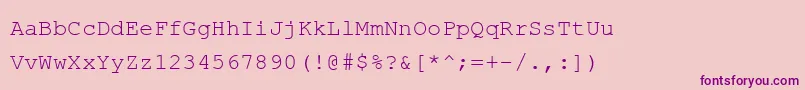 Шрифт Phaisarnfixed – фиолетовые шрифты на розовом фоне